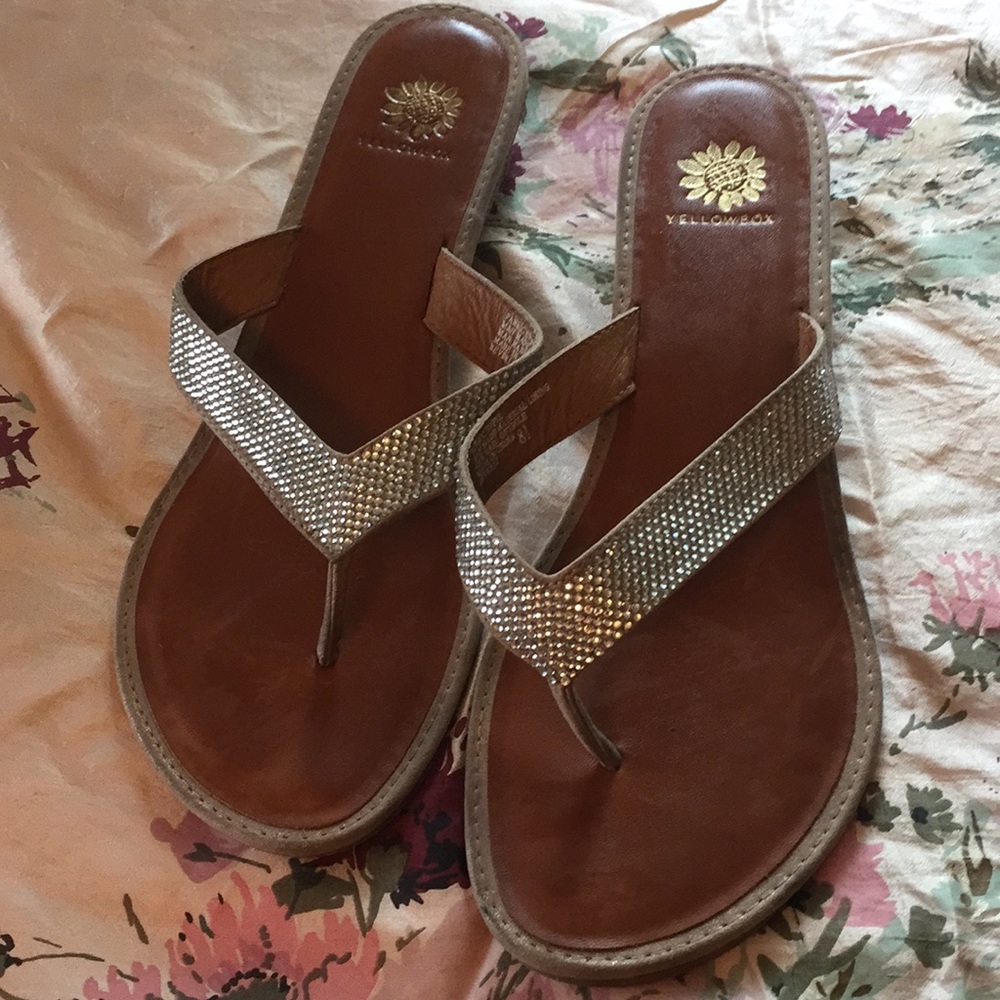 “Diamond” Encrusted Wedge Slides